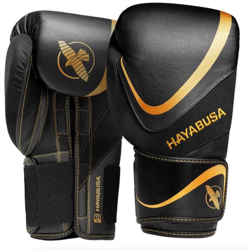фото Боксерские перчатки hayabusa h5 black-gold 14oz