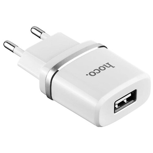 Блок питания HOCO C11 Smart один порт USB, 5V, 1.0A, белый блок питания hoco с42a vast power qc3 0 18w один порт usb 5v 3 0a белый