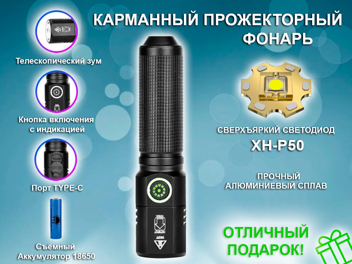 фото Ручной фонарь 2014-P50