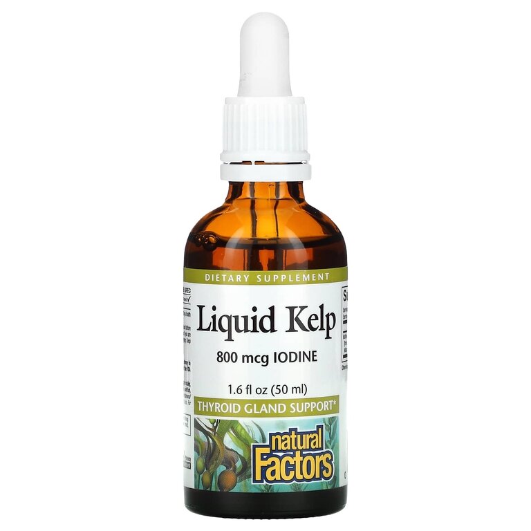 Natural Factors Liquid Kelp 800 mcg 16 fl oz 50 ml