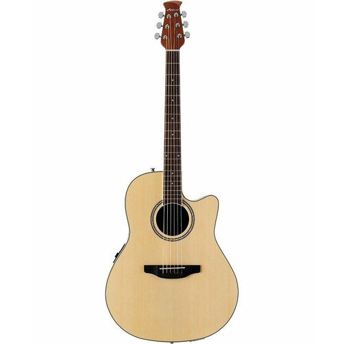 Applause AB24II-4S Balladeer Mid Cutaway Natural Satin гитара электроакустическая, цвет натуральный матовый, производство Китай электроакустическая гитара ovation applause ab24ii rr mid cutaway ruby red