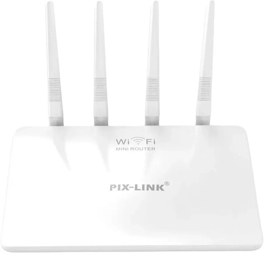 WIFI Роутер / PIX-LINK LV-WR21Q 300 Мбит/с/ Усилитель PIX-LINK LV-WR21Q 300 Мбит/с белый