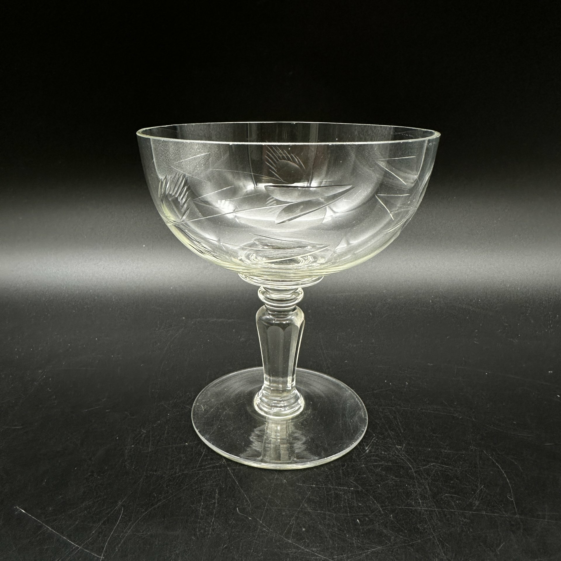 фото Креманка, стекло, резьба, СССР, 1970-1991 гг.