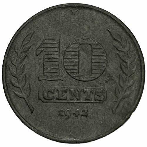 Нидерланды 10 центов 1942 г. (Немецкая оккупация) нидерланды 10 центов cents 1911