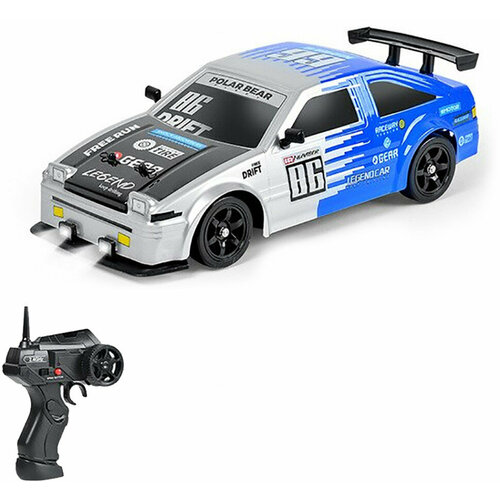 Радиоуправляемая машина для дрифта HB Toyota AE86 (4WD, свет, пар, акб, 1:16) - SC16A07-1