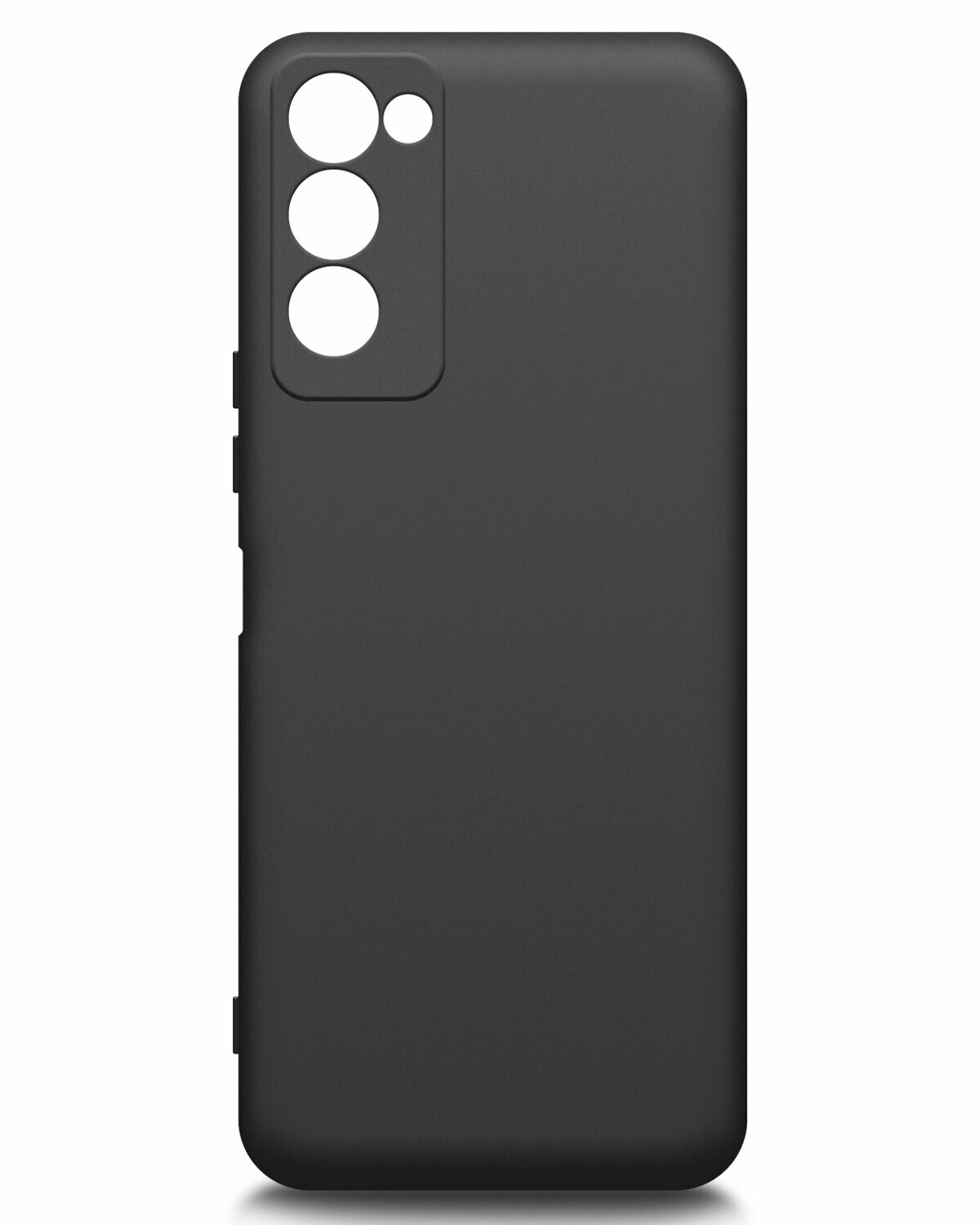 Чехол на Tecno Camon 18/ 18P (Техно Камон 18/18П) силиконовый черный матовый с защитой (бортиком) вокруг камер, Miuko