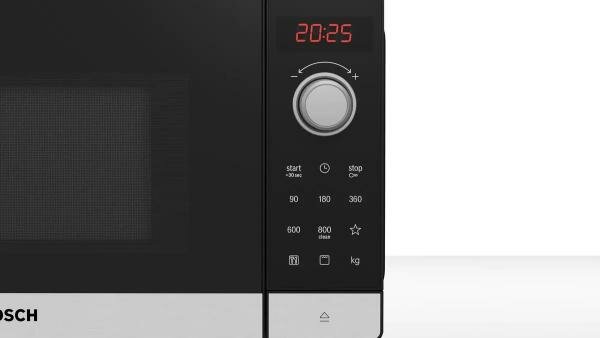 СВЧ Bosch FEL023MS2 800 Вт чёрный нержавеющая сталь