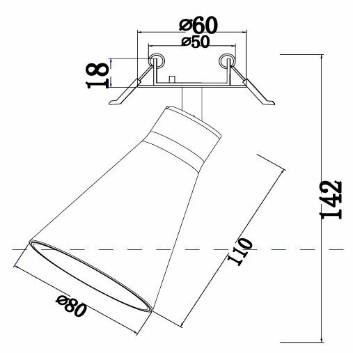 Встраиваемый светильник Technical Ceiling & Wall Virar C059CL-01B - фотография № 5