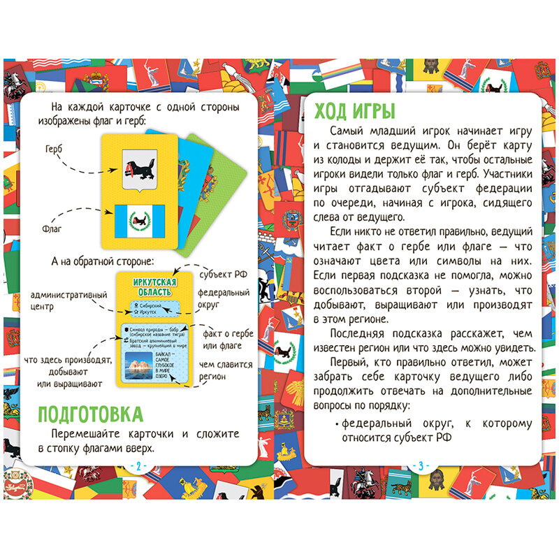 Игра карточная "Флагомания. Россия", 85 карточек Геодом - фото №6