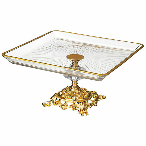 Фруктовница стекло, 24х24см DECORES