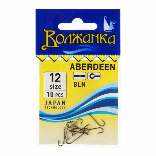 фото Крючки волжанка aberdeen №12, 10 шт volzhanka