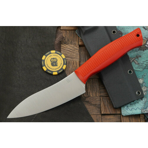 Нож Owl Knife Canadian, сталь Elmax, рукоять красный G-10 нож owl knife canadian сталь bohler n690 рукоять желтый g 10