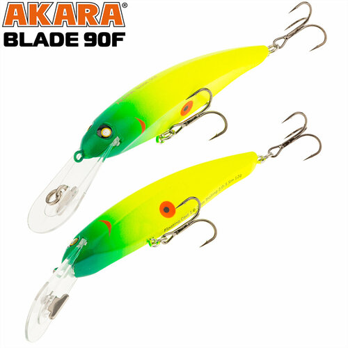 фото Воблер akara blade 90f 12 гр. (3/7 oz 3,5 in) a120