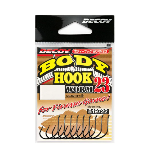 фото Decoy, крючки офсетные body hook worm 23, №4