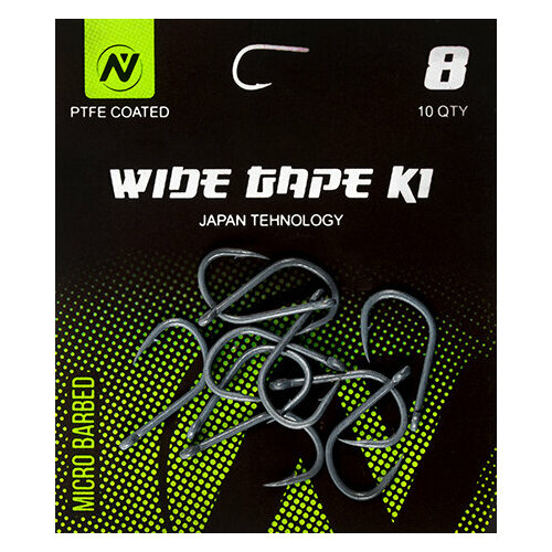 фото Крючки карповые vn tackle wide gape k1 size 8 тефлон