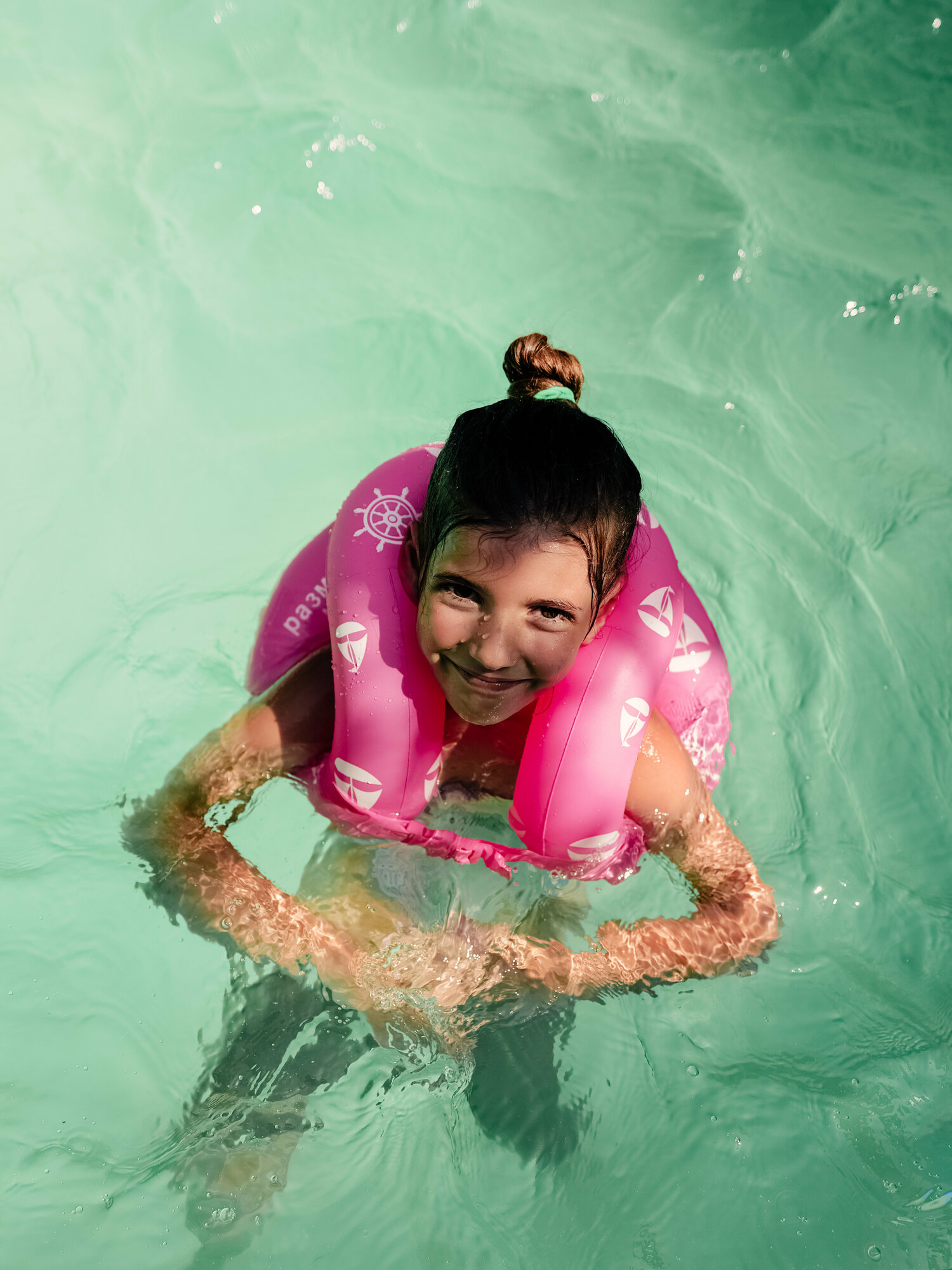 Жилет надувной для плавания 35x43 см, размер L, для детей от 3 лет, арт. 950031-L Розовый