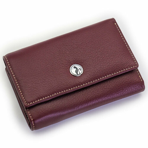 фото Кошелек sergio valentini, фактура тиснение, бордовый