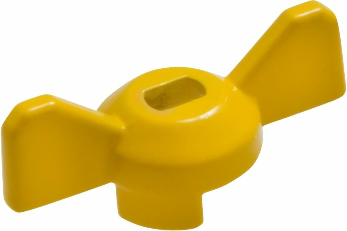 фото Ручка-бабочка для крана MasterProf желтая, 1/2"-3/4" ИС.131525