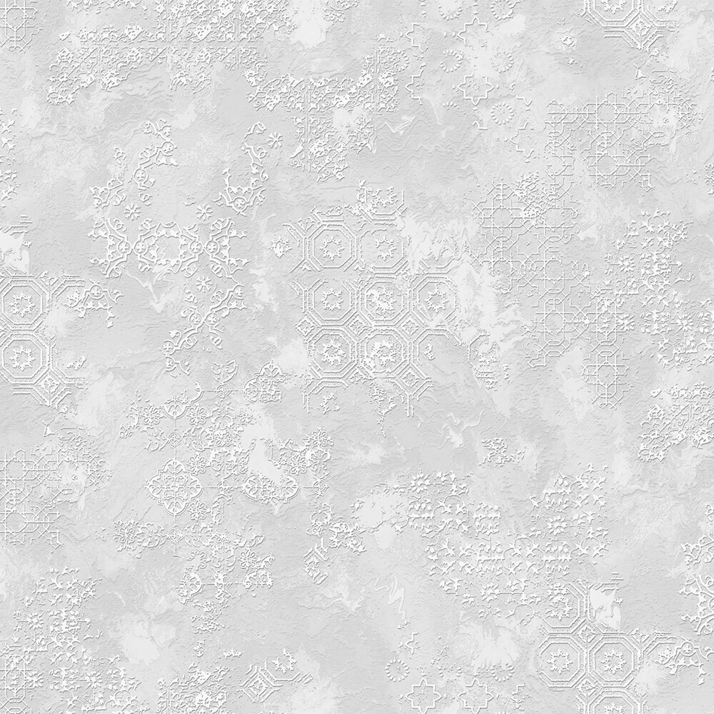 фото Обои виниловые на флизелине Victoria Stenova Ankara 88917 (1,06х10,05) орнамент, серые (рул.)