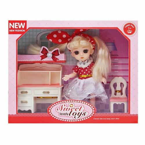 Игровой набор Модница, в комплекте кукла 15см, предметов 2шт. Shantou Gepai 200917699 игровой набор модница в комплекте кукла 29см предметов 1 3шт shantou gepai hx218b1