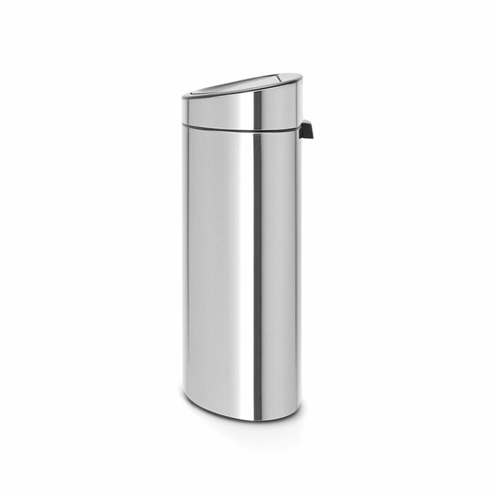 Бак мусорный Brabantia "Touch Bin New" двухсекционный стальной матовый FPP 10/23л 112867