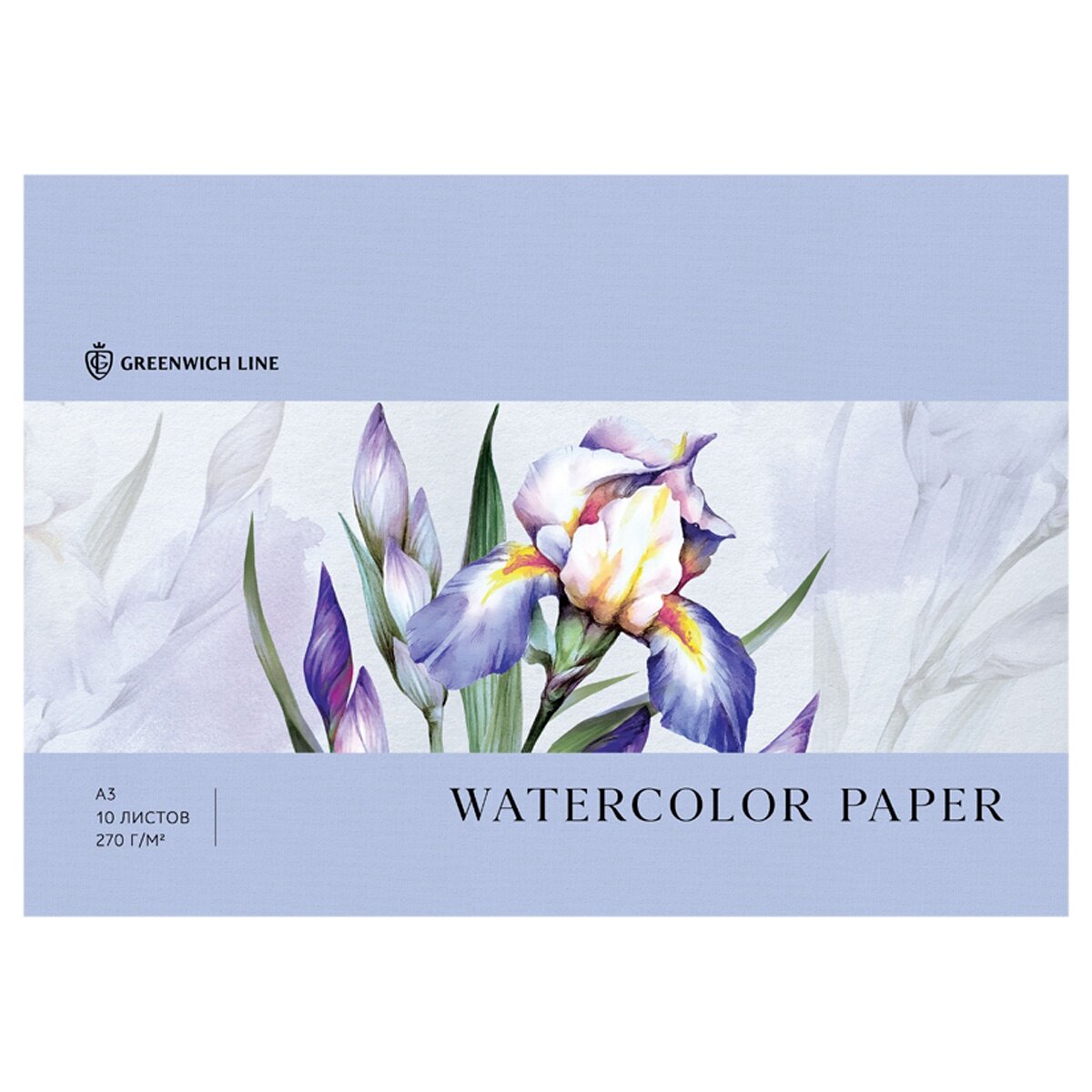 фото Папка для акварели Greenwich Line "Ботанический сад", 10 листов, А3, 270 г/м2 (Ба10А3_42260)