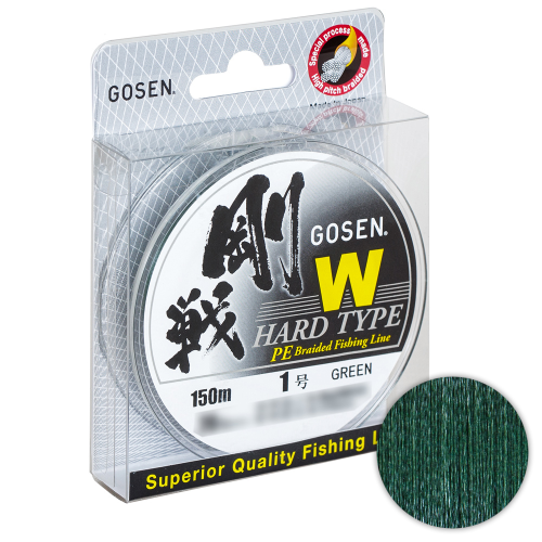фото Шнур gosen w x4 150м. 0.242мм. moss green