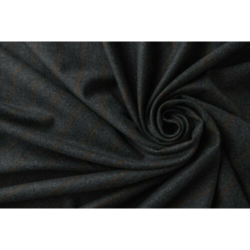 Ткань темно-серый кашемир в полоску