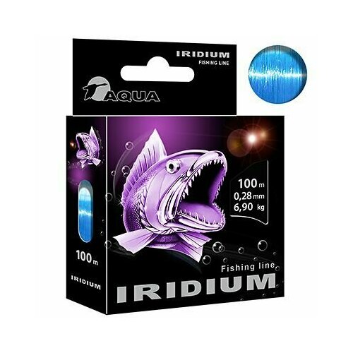 фото Леска для рыбалки aqua iridium 0,28mm 100m ( 1 штука )