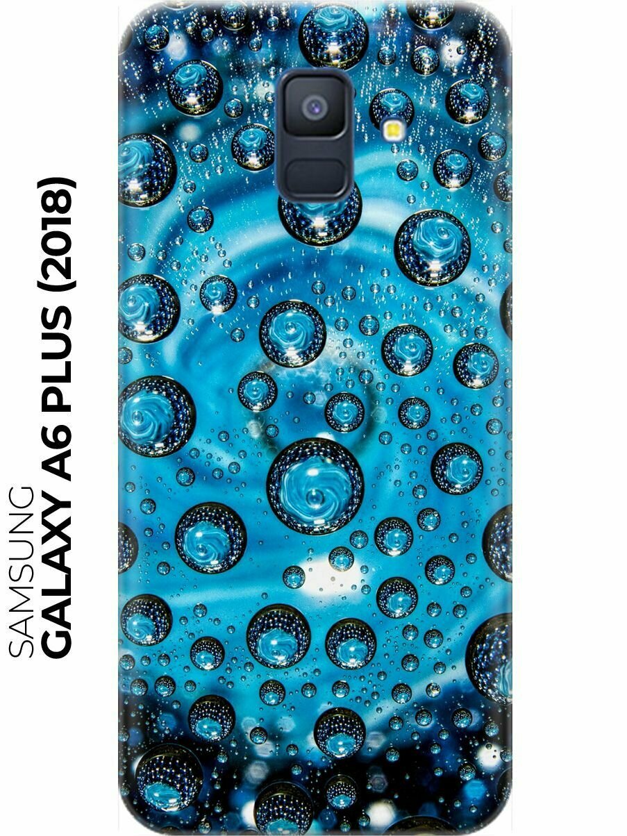 RE: PA Накладка Transparent для Samsung Galaxy A6 Plus (2018) с принтом "Голубые капли"