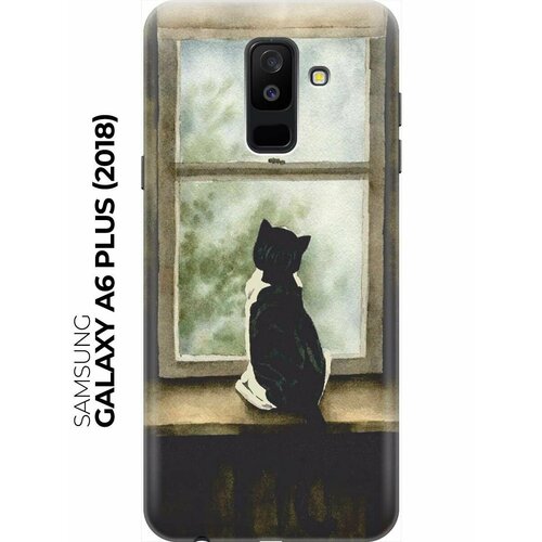 RE: PAЧехол - накладка ArtColor для Samsung Galaxy A6 Plus (2018) с принтом Кот у окна re paчехол накладка artcolor для samsung galaxy m20 с принтом кот у окна