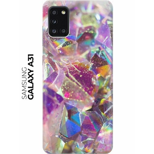 RE: PA Накладка Transparent для Samsung Galaxy A31 с принтом Розовые кристаллы re pa накладка transparent для samsung galaxy a52 с принтом розовые кристаллы