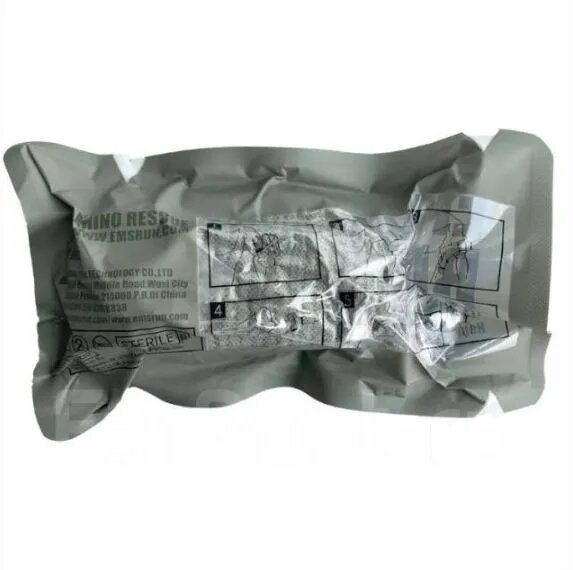 ИПП RHINO Rescue 4" дюймовый бандаж компрессионный медицинский тактический универсальный перевязочный пакет бинт первой помощи sos рино