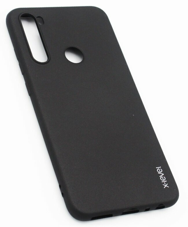 Чехол X-LEVEL/Накладка для Xiaomi Redmi Note 8/для Ксиоми Редми Ноут 8/Силикон, черный