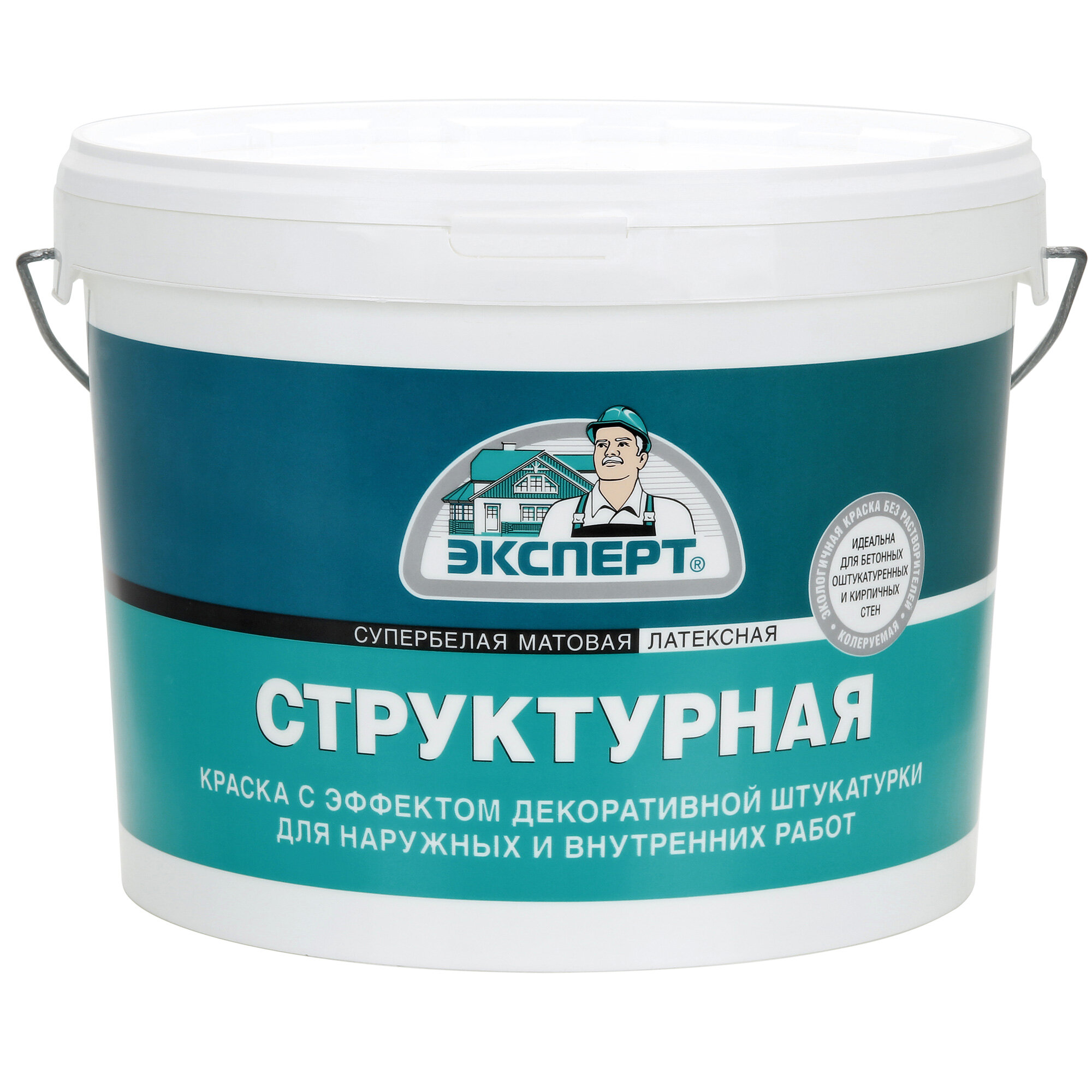 Краска структурная для стен эксперт 14 кг