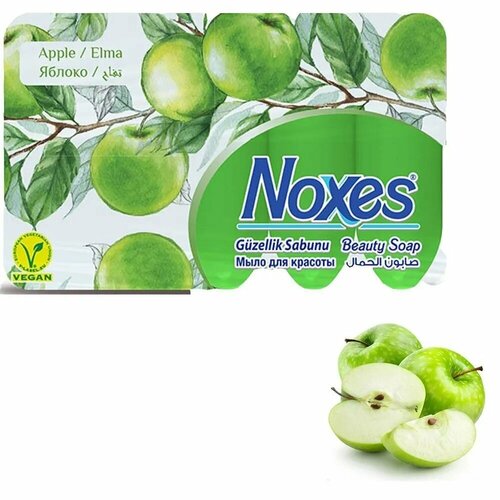 Мыло твердое NOXES ecopack, Яблоко, 5х60 г