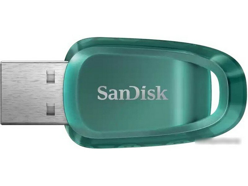 Накопитель USB 3.2 64GB SanDisk синий/зелёный - фото №3