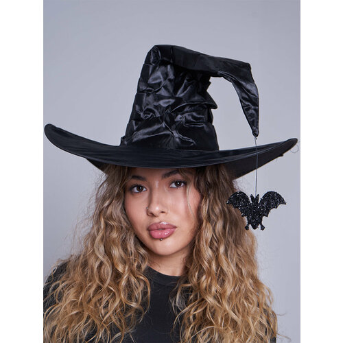 Шляпа карнавальная колпак ведьмы волшебника Halloween шляпа ведьмы колпак волшебника чародейки черная