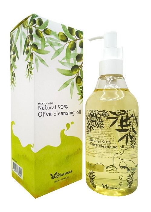 Elizavecca Гидрофильное масло олива Natural 90% Olive Cleansing Oil, 300 мл