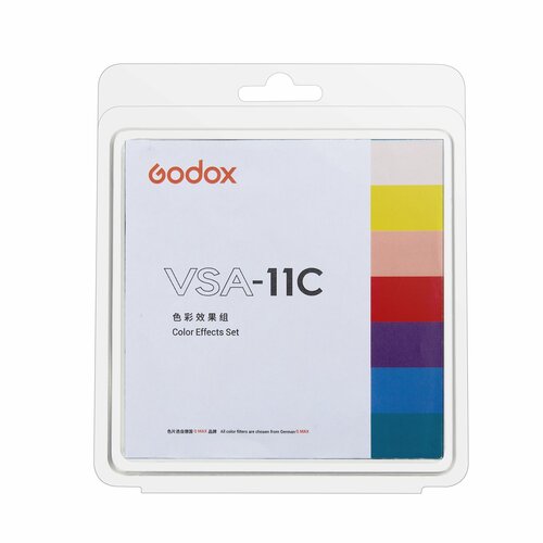 проекционная насадка godox vsa 26k с линзой 26 для студийных осветителей с байонетом bowens Godox VSA-11C набор цветных фильтров