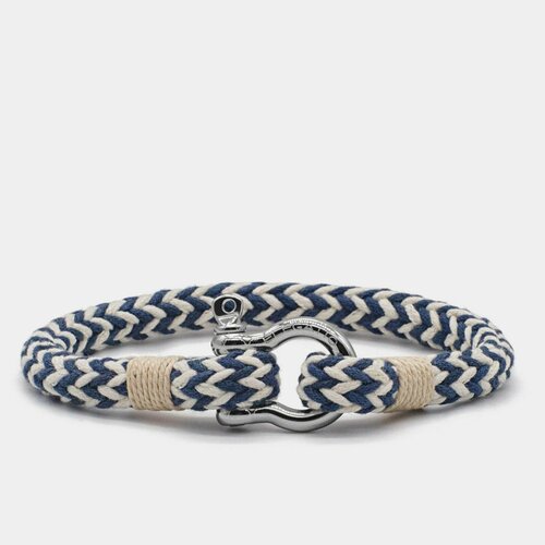 Браслет Elegatto, бежевый, синий, белый