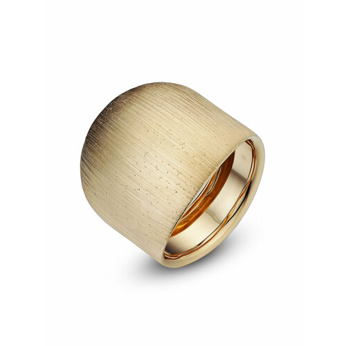 Кольцо YA ZOLOTO, желтое золото, 585 проба, размер 18.5, ширина 20 мм, желтый