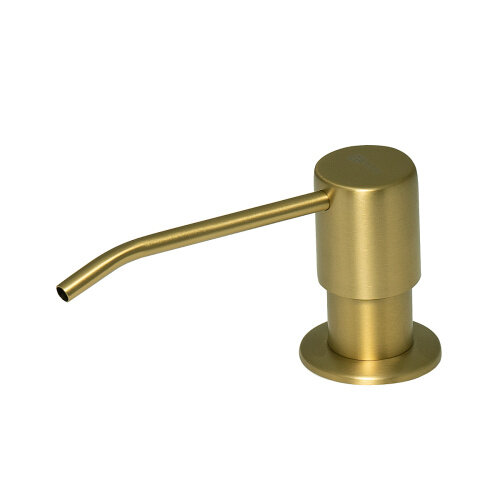 фото Дозатор Lemark Expert LM8201LGN для жидких моющих средств врезной, светлое золото нано