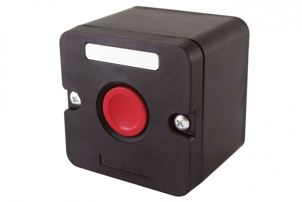 TDM Пост кнопочный ПКЕ 212-1 У3, красная кнопка, IP40 SQ0742-0001 (100 шт.)