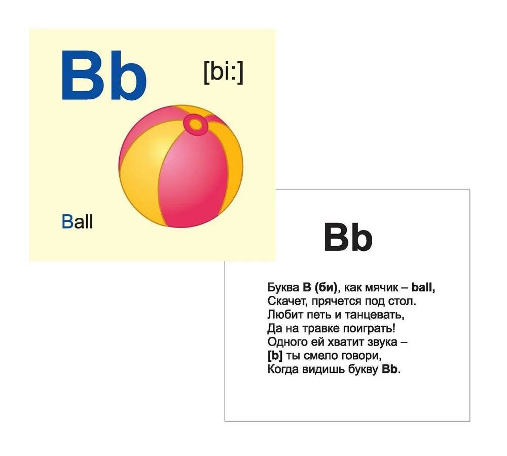 Английский алфавит. 32 красочных развивающих карточек для занятий с детьми. ДО - фото №6