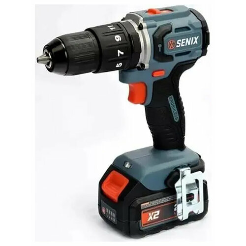 Дрель-шуруповерт Senix X2 20В 60 Нм 2х4Ач ЗУ кейс PDHX2-M2-EU SET 18299₽