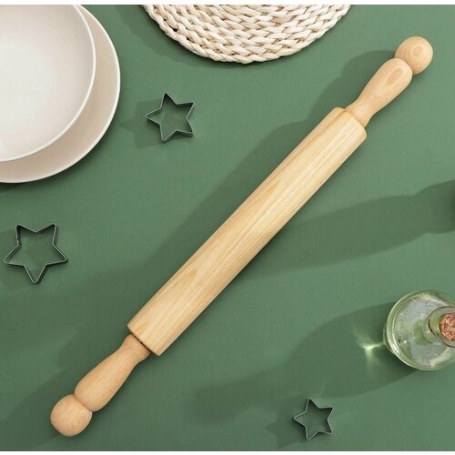 Скалка с вращающимися ручками 50x42 см 582₽