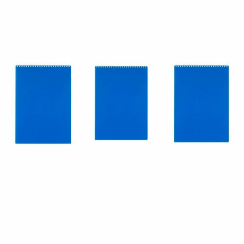 Attache Economy Блокнот А4 80 л гребень пластиковая обложка синий клетка 3 шт 1094₽