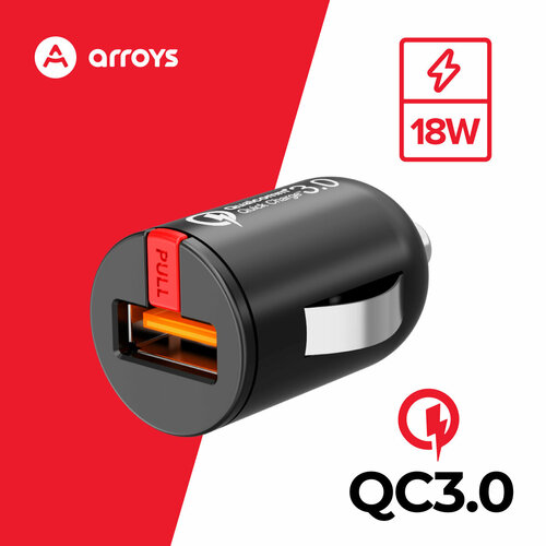 Автомобильное зарядное устройство для смартфона Arroys CR-1 710₽