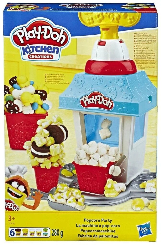 Масса для лепки Play-Doh Kitchen Creations Попкорн-вечеринка (E5110) 6 цв.